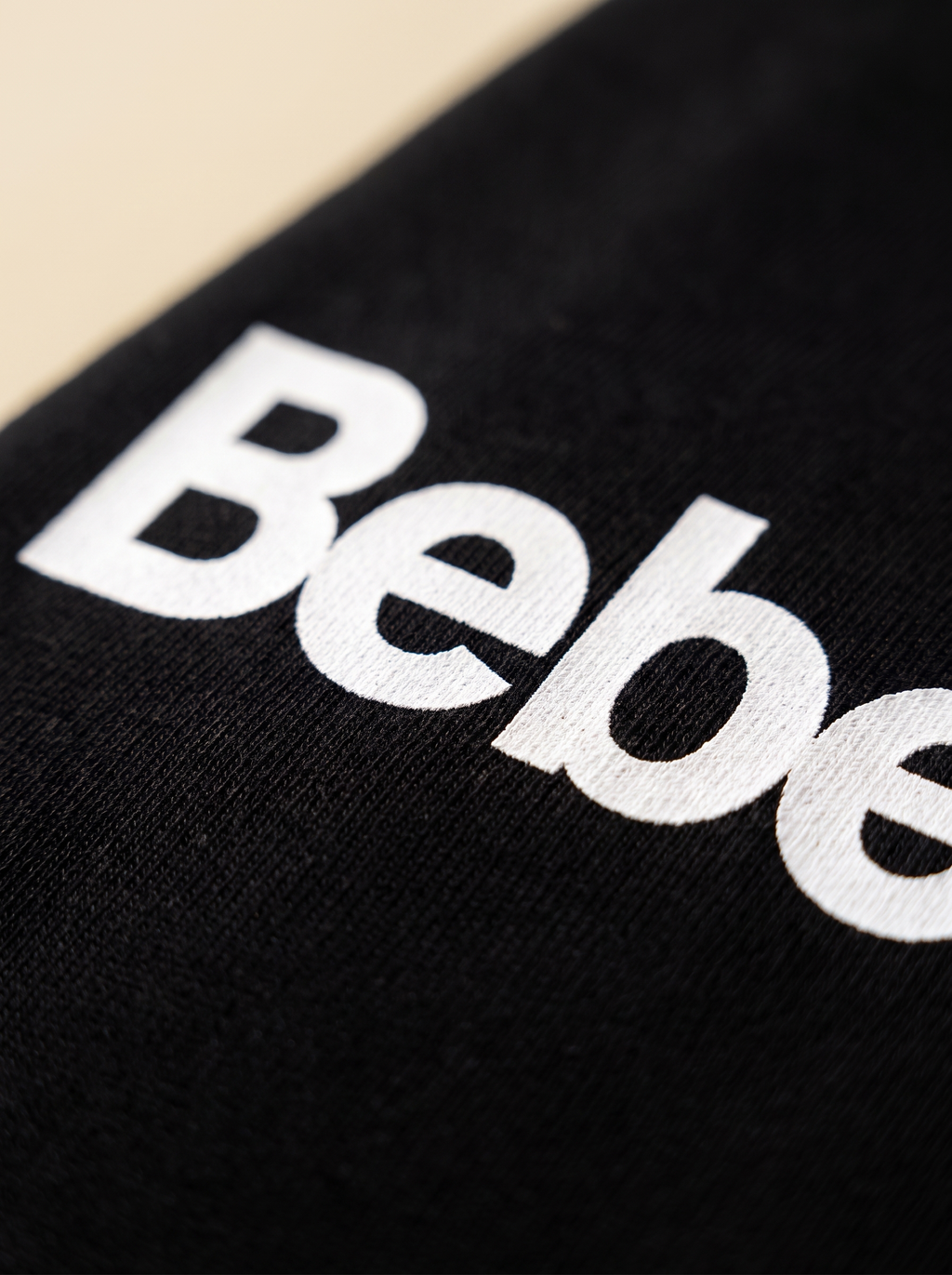 Black — Fabric & print close-up